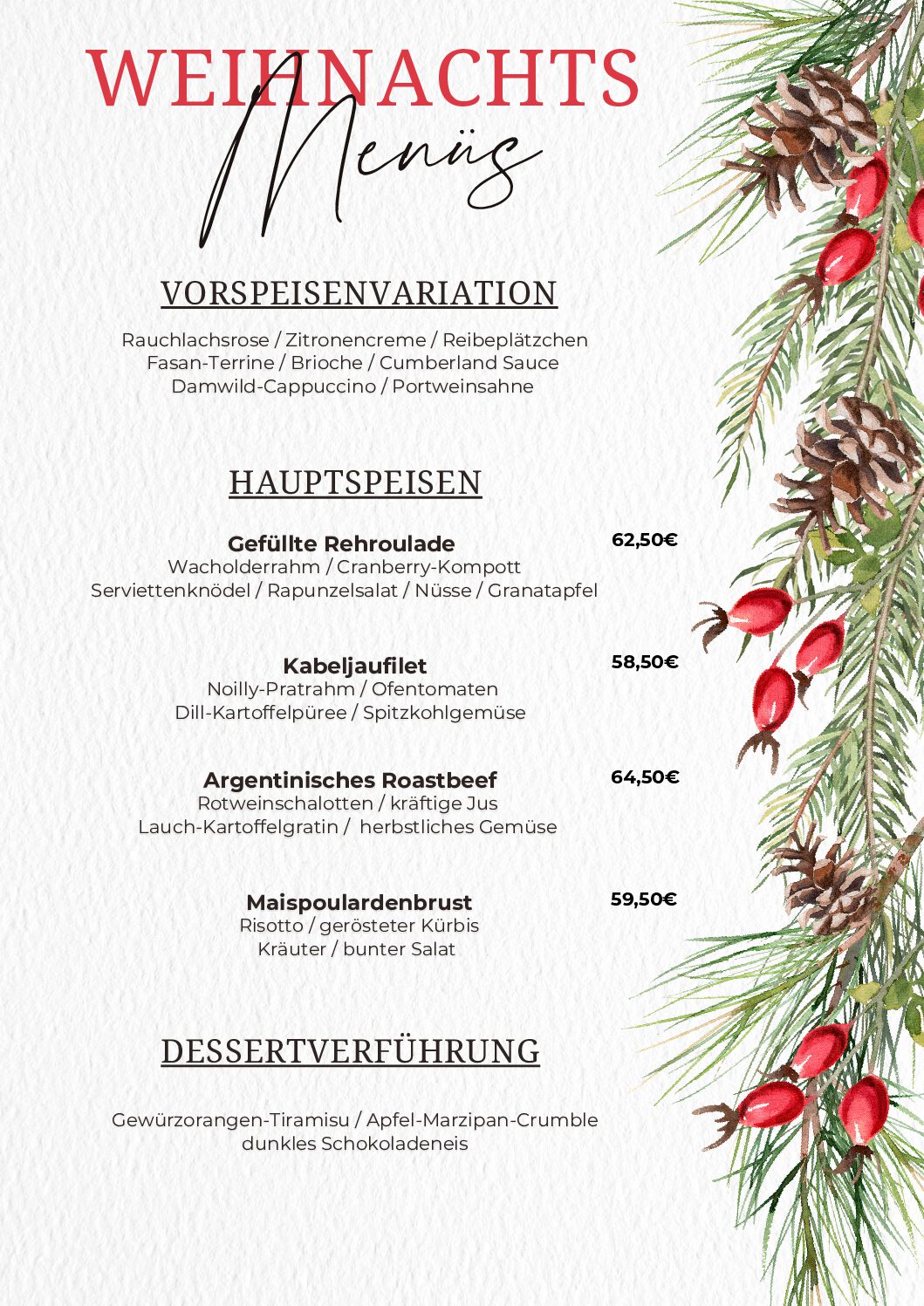Weihnachten forsthaus 2025
